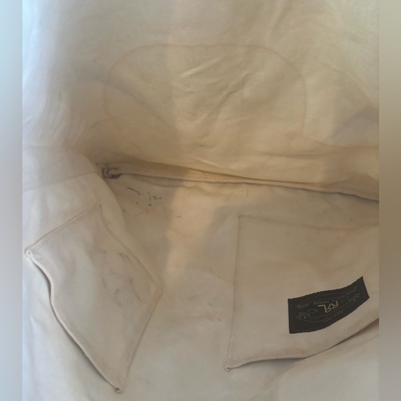 ✨RRL RALPH LAUREN Heavy Canvas Logo Print 2 Way Market Tote Bag UNISEX - Picture 10 of 16